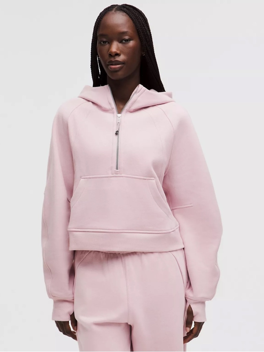 Lululemon Scuba Oversized Half-Zip Hoodie in Strawberry Milkshake